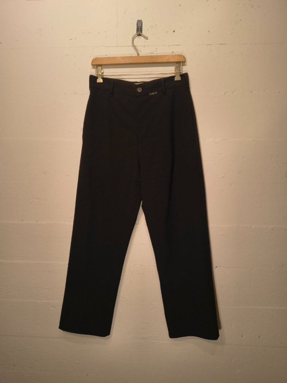 Marni Black Tailored Trousers Size 44 Made in Italy 2024